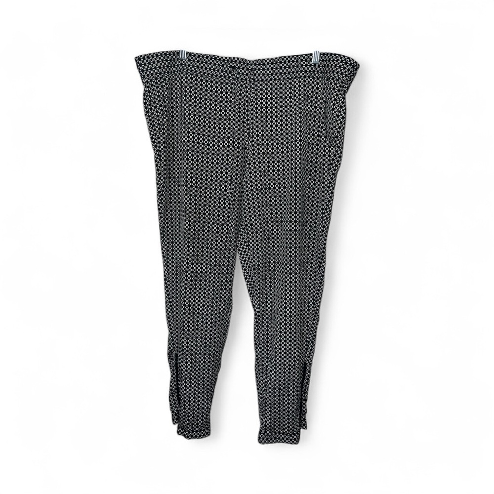 Bisou Bisou Black and White Patterned Joggers